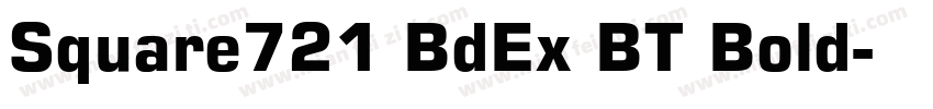 Square721 BdEx BT Bold字体转换